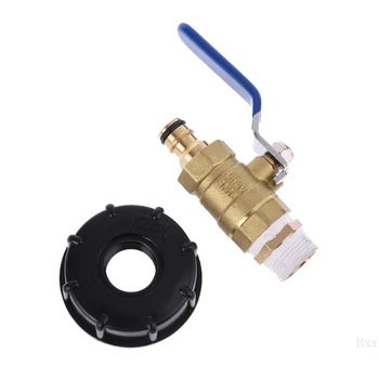 

New 3/4" Adapter Tap Adapter Thread IBC Tank Adapter Tap Connector Replacement Valve Fitting For Home Garden Water Connectors