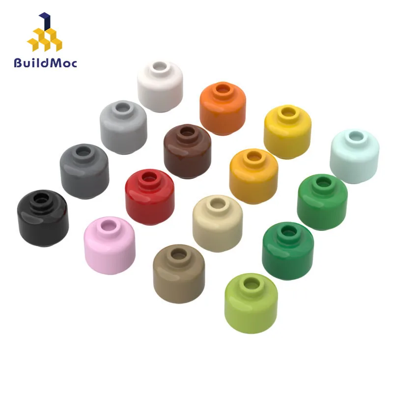 BuildMOC 3626 minifig head ldd для строительных блоков Запчасти самостоятельного