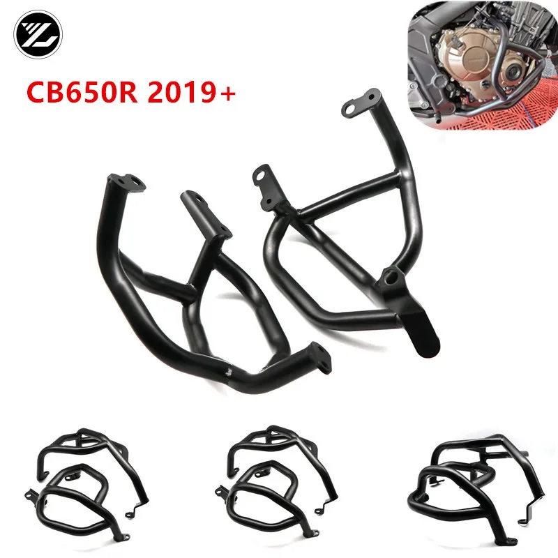 

For Honda CB650R 2019-2020 Black Engine Highway Crash Bar Bumper Guard Protector Left Right for 2019-2020 Honda CB 650R CB 650 R