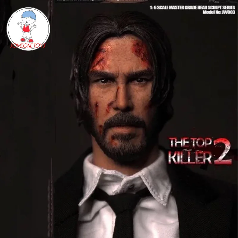 1/6 шкала Топ Killer II Keanu Ривз голова Лепка Мужская резьба