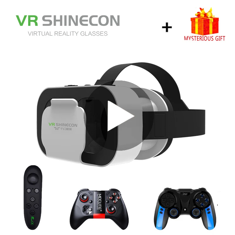VR Shinecon G05A вр видео шлем виртуальной реальности очки 3D 3 D для iPhone Android смартфона