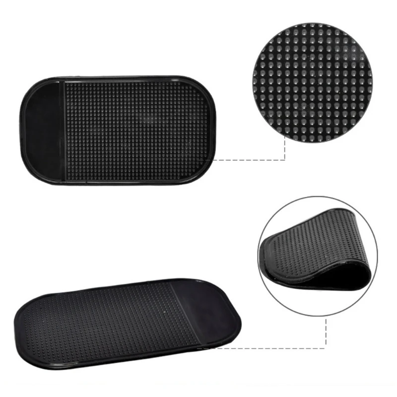 Car Dash Grip Mat Mobile Phone Holder Anti Slip Silicone Super Sticky Pad Dashboard Mat Interior Accessories car non slip mat non slip mat car dashboard mat non slip dash mat dash adhesive holder silicone anti slip pad silicone anti skid pad