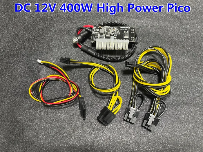 Módulo de Alimentação de 400w Peak Drive 12v Suporte a Placa Gráfica Htpc Pequeno Chassis Cpu Psu Mais 4p Pci-e Mais 2p