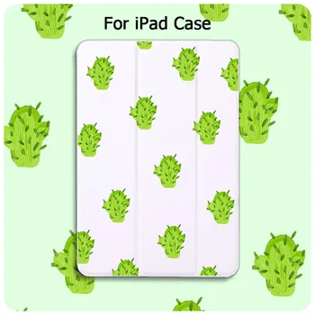 

Case for iPad Mini 3 2 1 Case PU Leather Cactus print Cover with Trifold Stand Auto Sleep Smart Cover for iPad Mini2 Funda