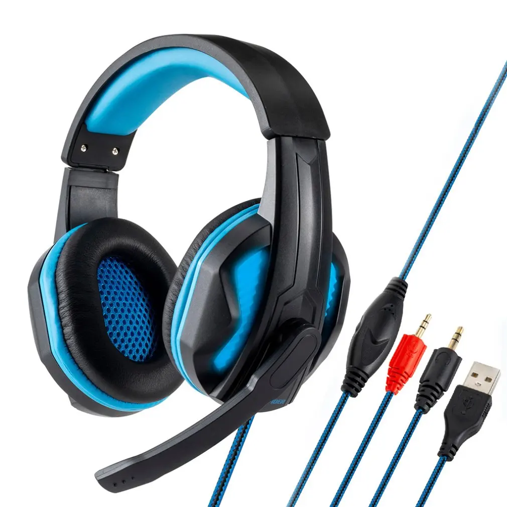 

New 3.5 Headset Computer Wired Headset Internet Cafe Gaming Headset Subwoofer Headset Eating Chicken Headphones