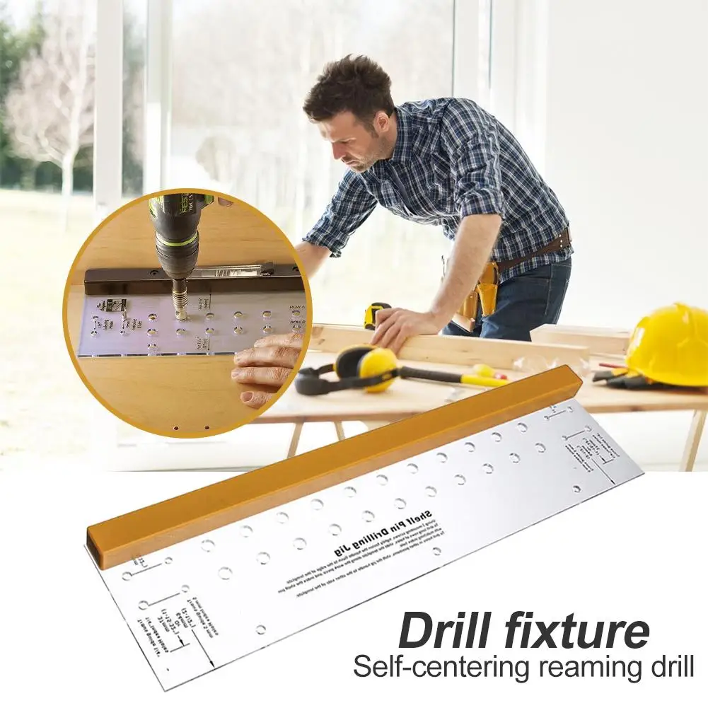 

Projects Reaming Shelf Pin Furniture Woodworking Hinge Mounting Drilling Jig Self-centering Reaming Bit for Shelf Sales Sleeves