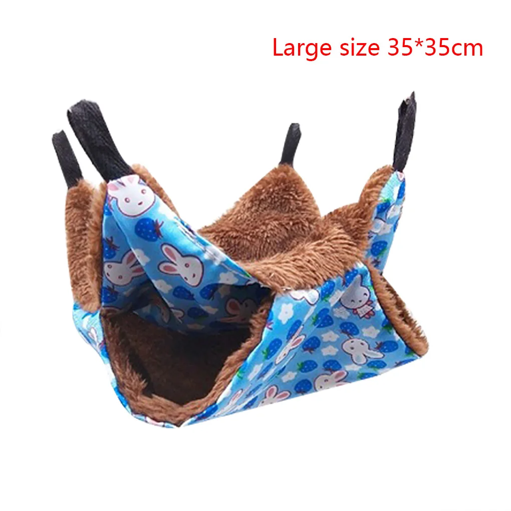 NO.6 Double Layer Small Animal Hammock Bed Warm Winter Pet Hanging Bunkbed Sleeping Cage Swing Bed - Цвет: NO.6