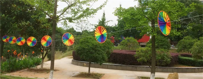 Hot Selling Kindergarten Windmill Orange Turntable Cloth Colorful String Windmill Outdoor Garden Strand CHILDREN'S Toy