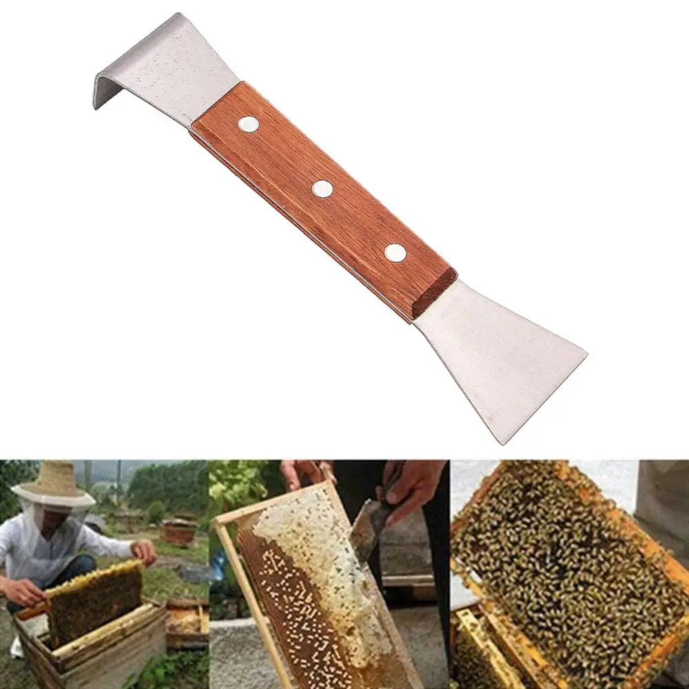 US Stainless Steel Bee Hive Uncapping Honey Fork Scraper Shovel Beekeeping Kits