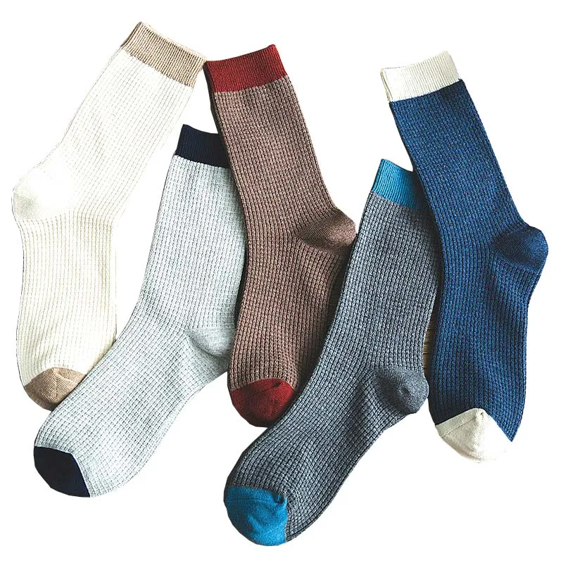 Men's Harajuku Retro Pure Cotton High Quality Solid Color Fashion Pure