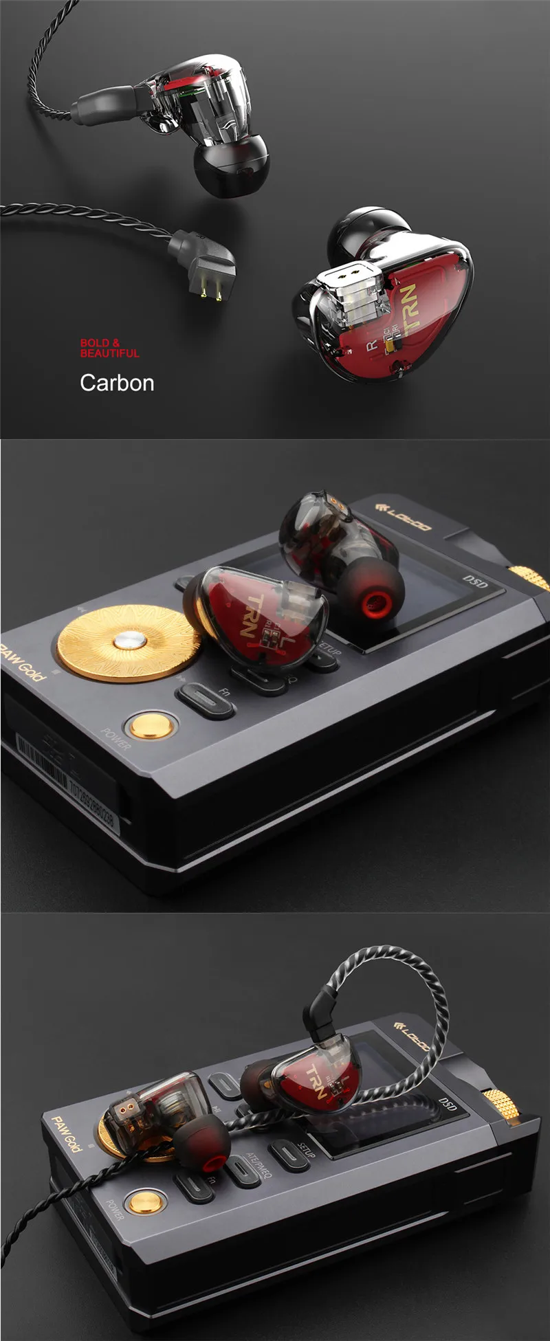 TRN V30 2BA+ 1DD 6 шт наушники 3,5 мм тяжелый бас HiFi Двойной Сбалансированный Арматура динамические драйверы в уши катушка железная гарнитура