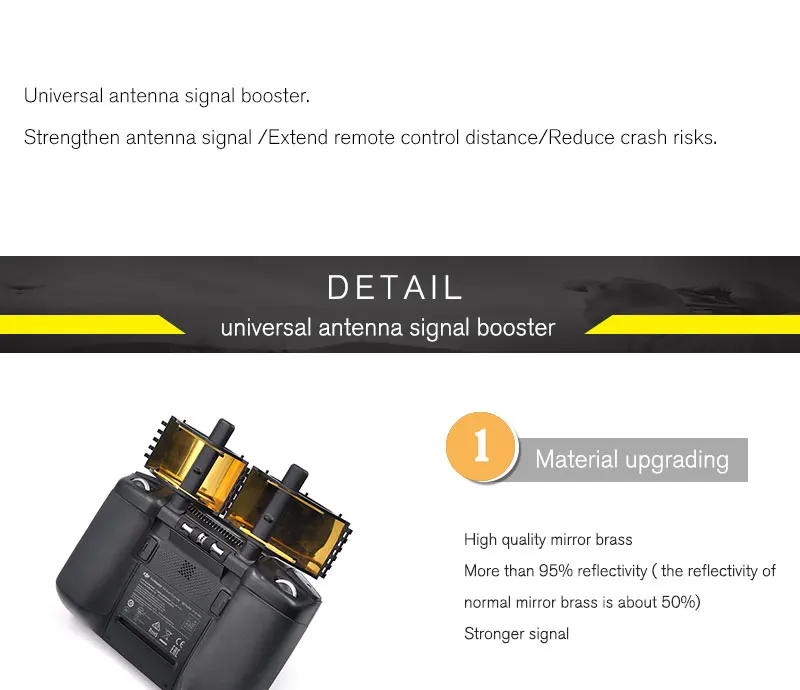 STARTRC 5 в 1 DJI Смарт контроллер аксессуары чехол/шейный ремень/усилитель сигнала/джойстик коробка/протектор экрана
