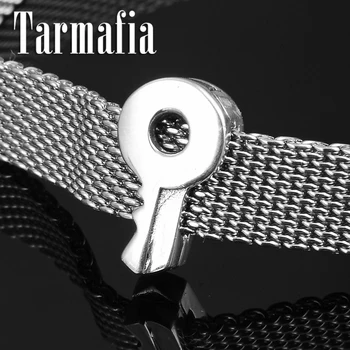 

Genuine S925 Sterling Silver Key Shape Metal Beads Clips Accessories Fit Original Reflection Clips Charm Watch Bracelts Jewelry