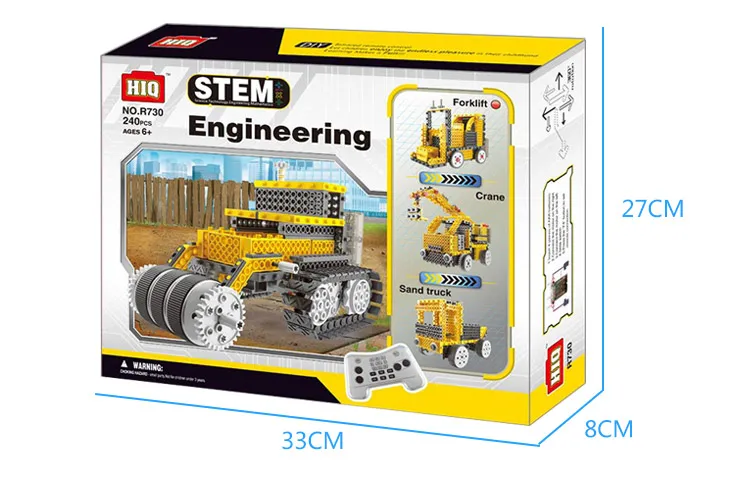 wholesale 4 in 1 rc toy truck building blocks toys for kids