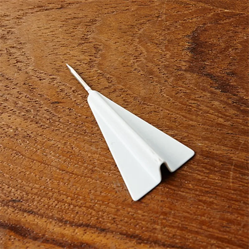 6 шт. настенных ногтей бумага Самолет Thumbtack креативные фото украшения стены пробковая доска булавки трехмерный мультфильм фон Push Pin