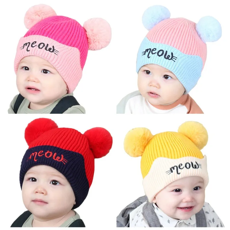 HTTDSLF Ensemble De Bonnet Et Moufles D'hiver Pour Bébé Et Tout-Petit