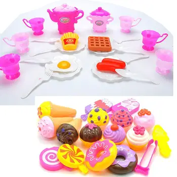 

41pcs/box Simulation Dessert Set Kitchen Toy Gift for Kid Boys Girls Children Play House Toys Children Toys