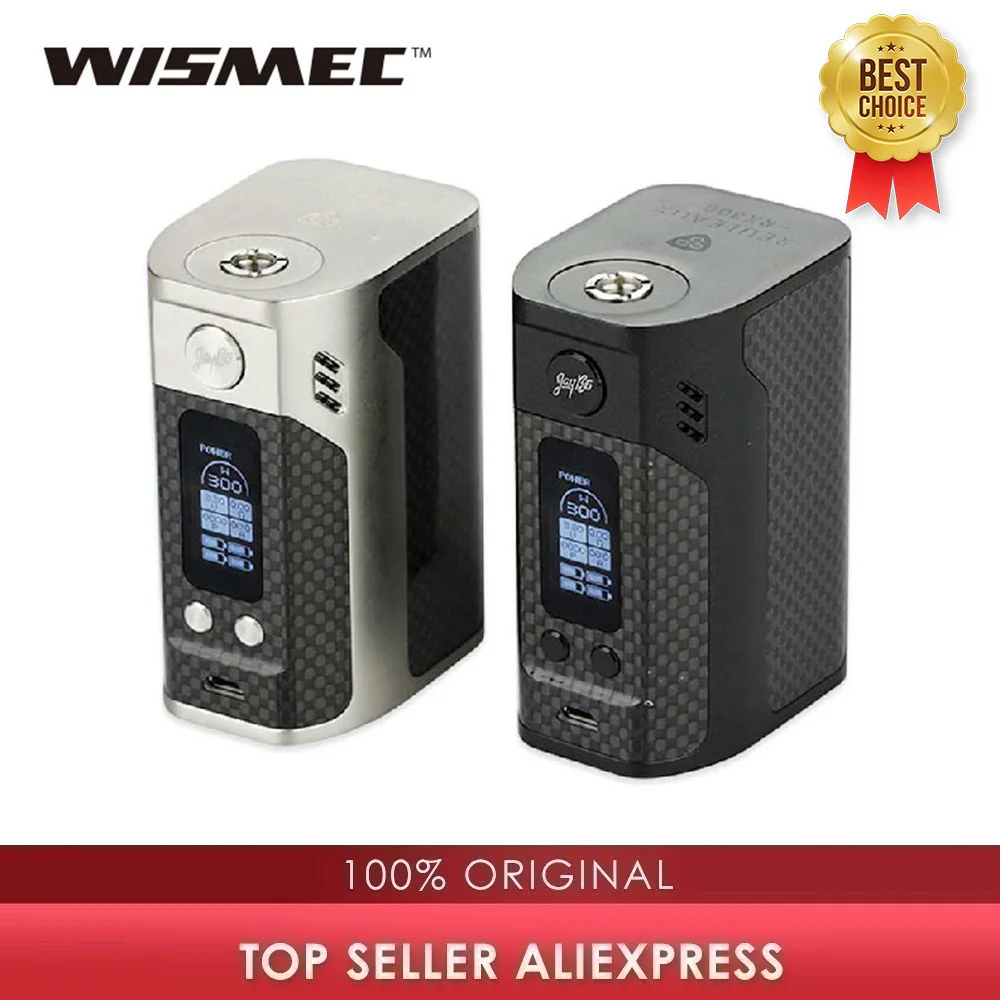 Оригинальный 300 Вт WISMEC Reuleaux RX300 TC бокс мод VW/TC Vape для RDA RTA RDTA DIY электронная сигарета