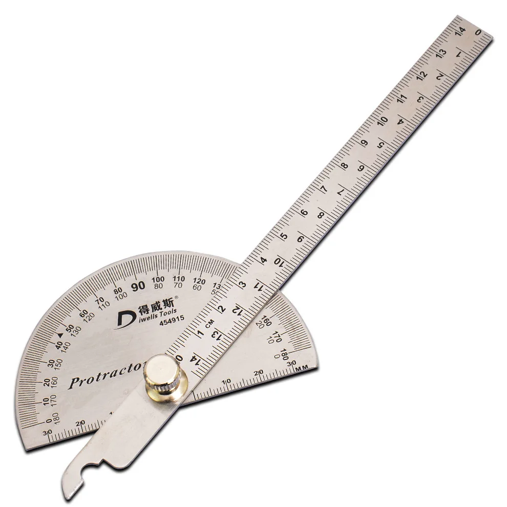 

To Wiese Tool Angle Ruler Protractor Angle Measurement Woodworking Indexing Gauge Stainless Angle Square