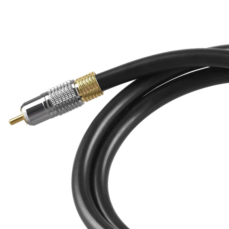 Цифровой коаксиальный кабель SPDIF 75 Ом Hi Fi 5 1 аудиокабель для ТВ DVD плеера звуковой