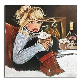 

DIY 5D Diamond painting Fat Lady Full Square Diamond embroidery Cross stitch Beauty Woman Full Round Diamond mosaic scenic