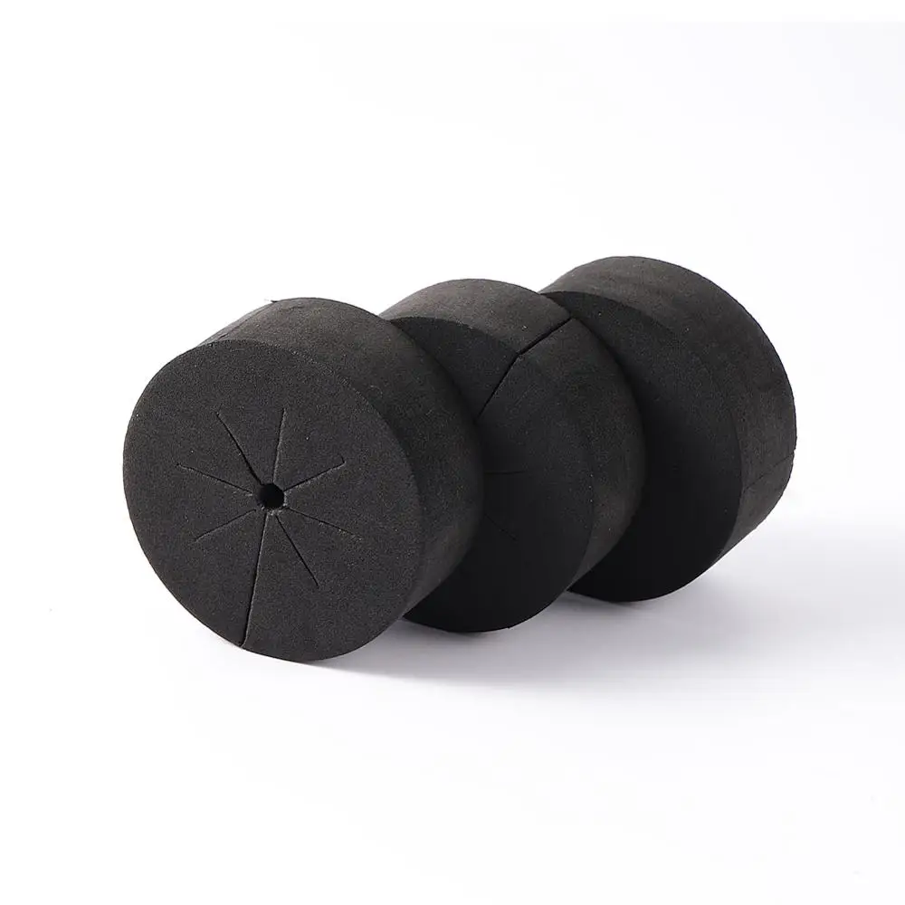 30Pcs 48mm x 19mm Black Neoprene Collars Hydroponics System Cultivation Sponge Garden Plant Germination Seeding Clone Collars 5