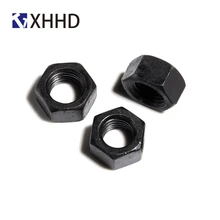 Hex Nut Metric Thread Hexagon Nut Fastener Hardware M2 M2.5 M3 M4 M5 M6 M8 M10 M12 Black Steel metric thread din934 m2 m2 5 m3 m4 m5 m6 m8 m10 m12 black grade 8 8 carbon steel hex nut hexagon nut screw nut a2 brand new