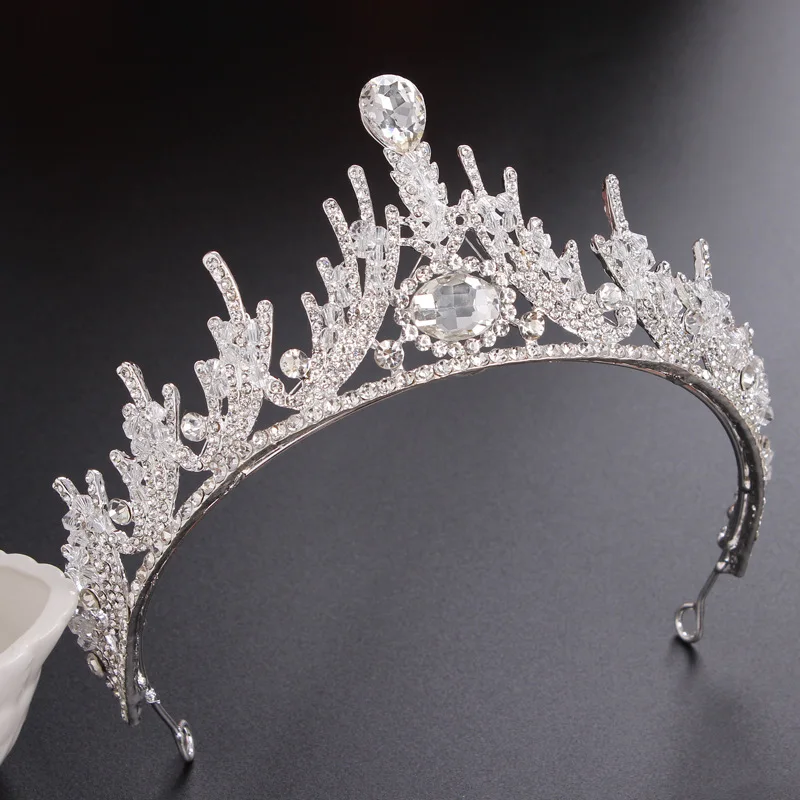 Головной убор Корона для невесты Европа и Америка Горячая Распродажа браслет ручной работы из бисера Хрустальная корона барокко головной убор свадебное платье Orname