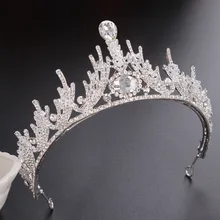 Головной убор Корона для невесты Европа и Америка Горячая Распродажа браслет ручной работы из бисера Хрустальная корона барокко головной убор свадебное платье Orname