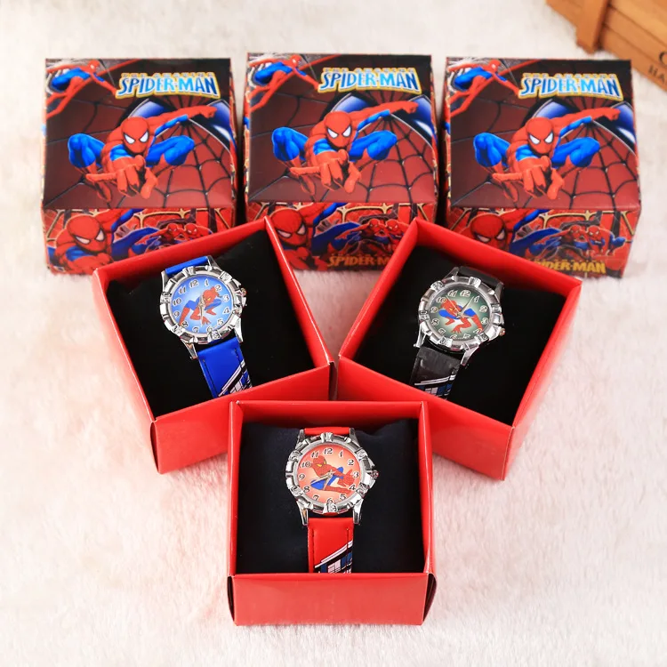 Spider-Man Boxed Children's Watch Men's Boxed Cartoon Watch afbeelding