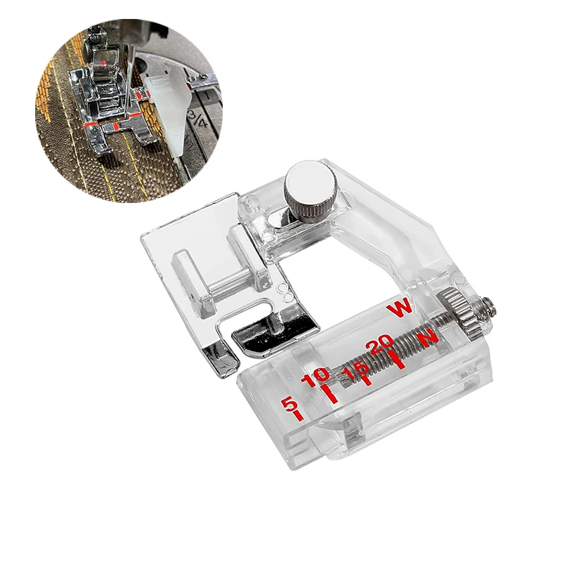 Sewing Machine accessories Adjustable Guide Presser Foot and Snap on