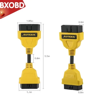 

AUTOOL OBD2 Extension Cable 14cm for Launch IDIAG/Easydiag/Pro/Pro3/V/V+/GOLO/Mdiag/ELM327/AL519