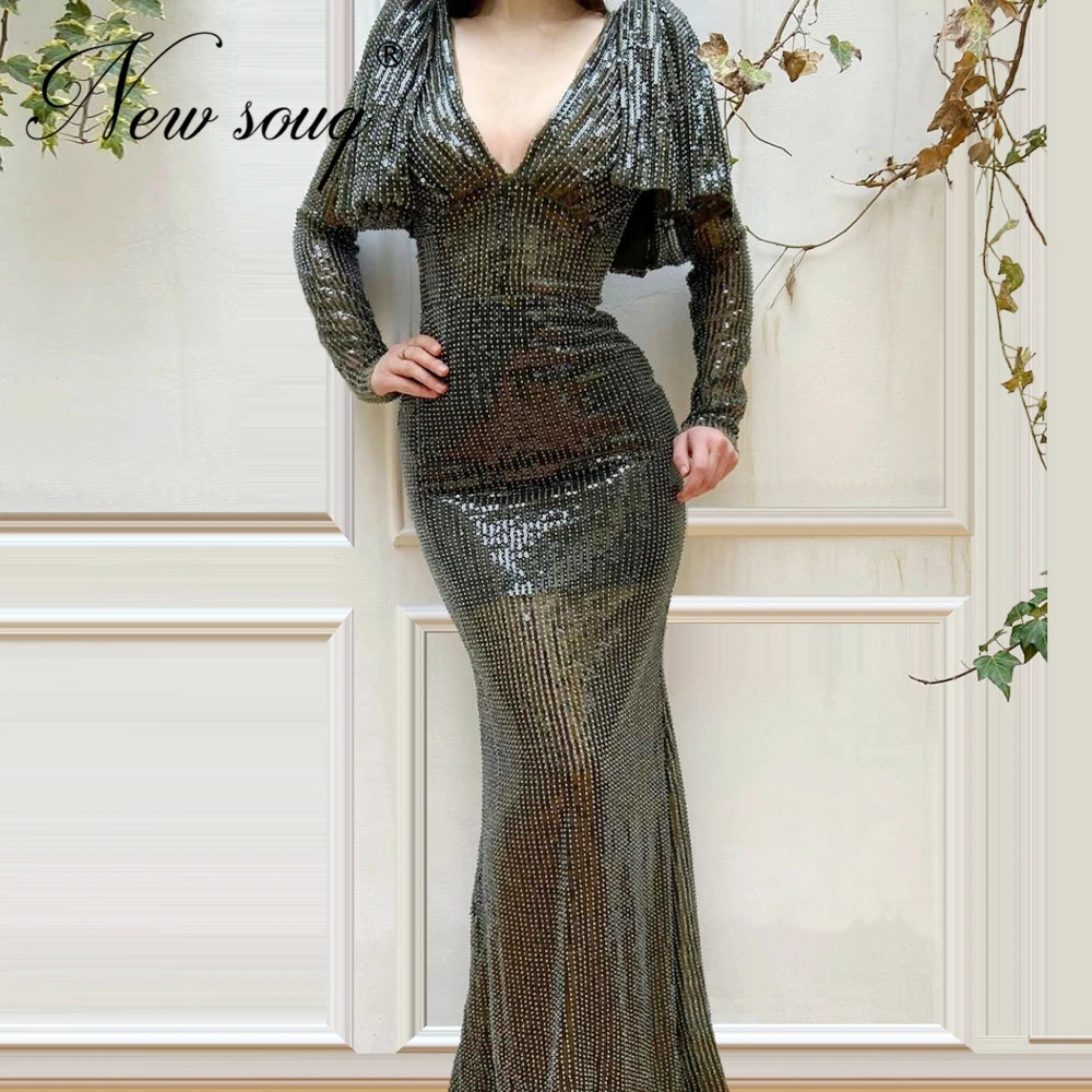 

Abendkleider Celebrity Dresses V Neck Dubai Aibye Evening Gowns Mermaid Prom Dresses Long Party Gown Robe De Soiree Kaftans 2020