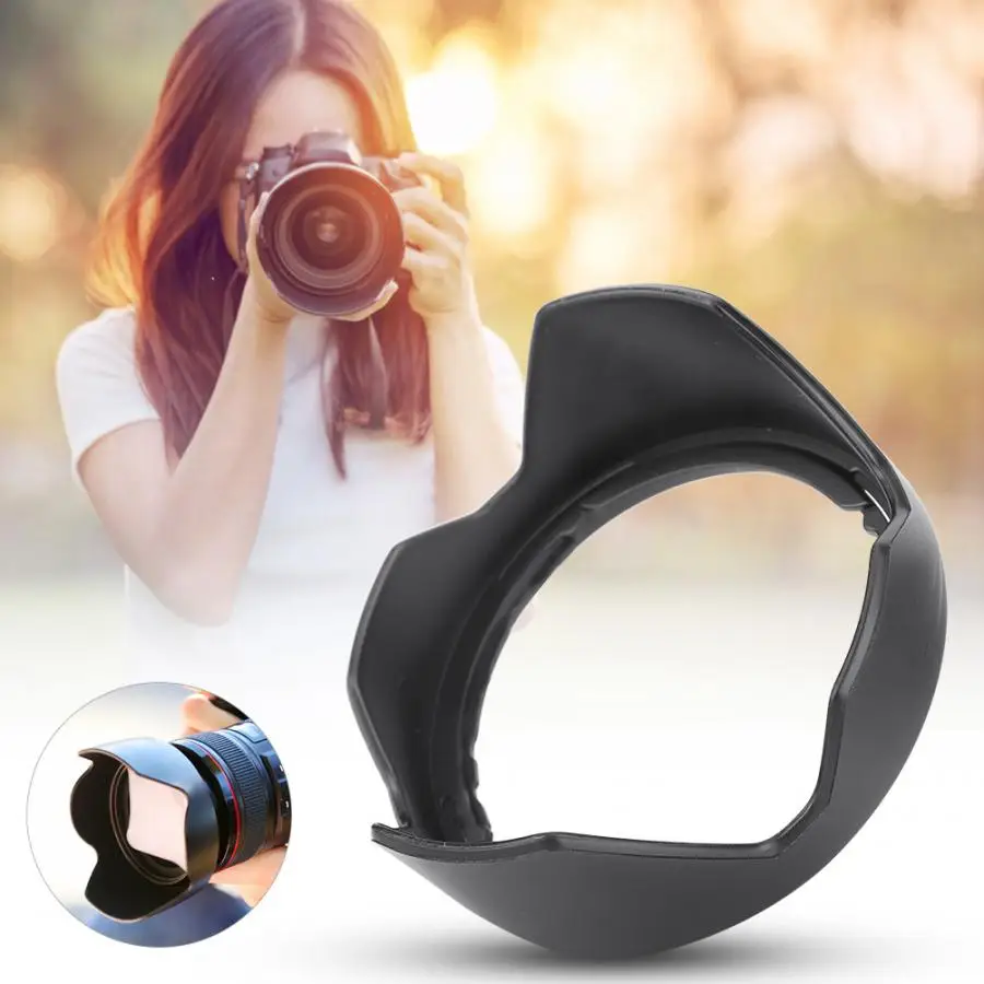 len accessories LD-DC70 Quality Portable Plastic Camera Lens Hood Shade for Canon G1X camera part DSLR | Электроника