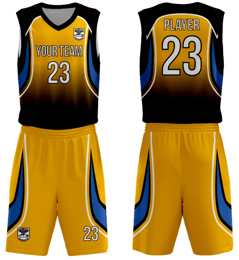Basketball Jersey Uniform Design color blue basketball training clothes sublimation printing basketball training clothes