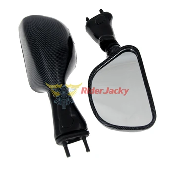 Carbon fiber color Мотоцикл Зеркала заднего вида для KAWASAKI Ninja 650R 2006-2008 2007 06 08 - Цвет: Carbon fiber color