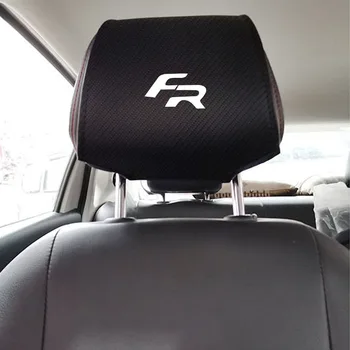

Car Headrest Protector Cover FR for Seat Leon Carbon Fiber Leather Interior Car Storage Bag Accessories