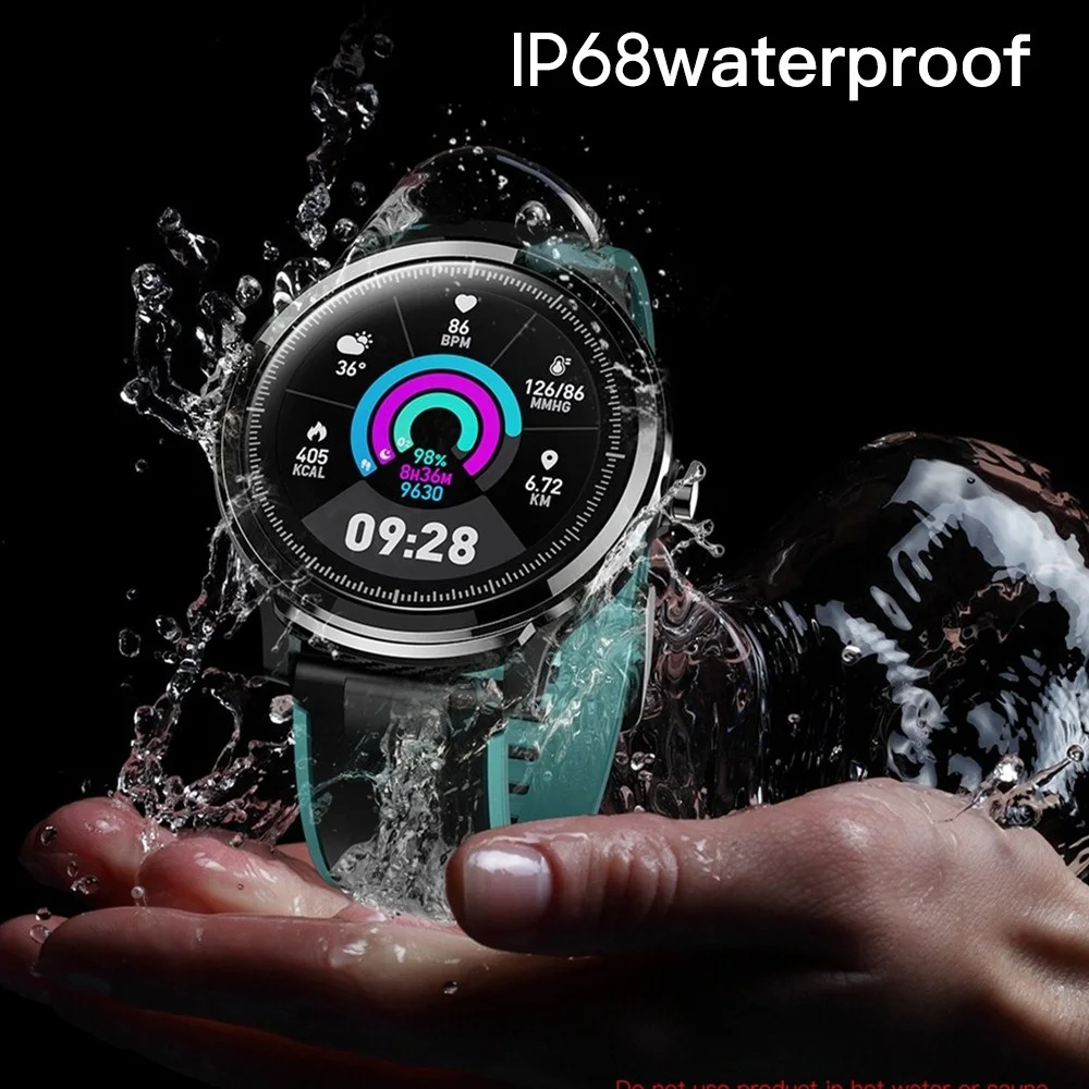 US $28.37 Kospet Probe Smart Watch 13 Inch Full Touch Screen IP68 Waterproof Sport Smartwatch 15 Days Battery Life Heart Rate Monitor