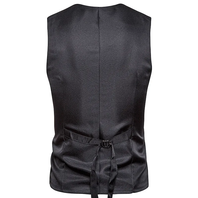 New Style Men Cool Joint Mock Two-Piece Single Breasted Casual Vest M64