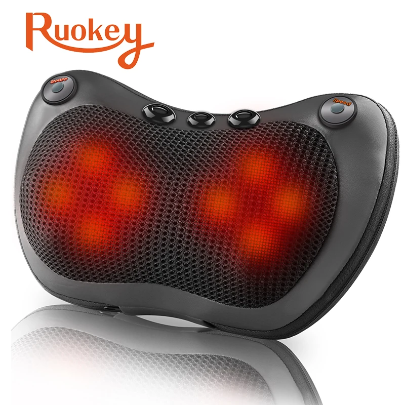 Relaxation Massage Pillow Vibrator Electric Shoulder Back Kneading Infrared therapy for shiatsu Neck Massage