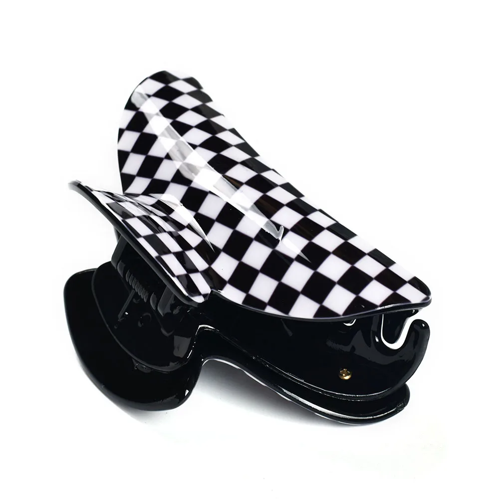 

Fashion Acrylic Plaid Hair Claw Clips for Women Hair Accessories Girls Hairclip Crab Claws Clip Trendy Hairpins Headwear 21003