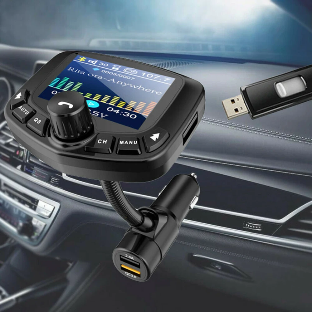 1* Bluetooth V4.0 EDR беспроводной стерео MP3 fm-передатчик Hands Free USB зарядное устройство