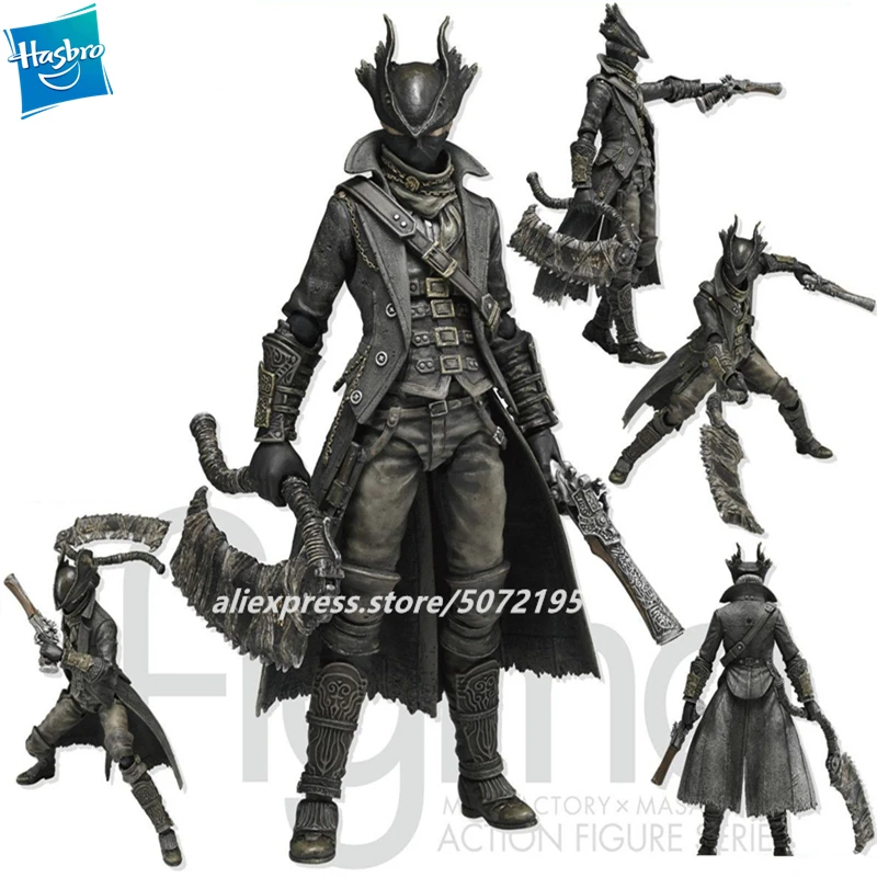 

Hasbro Bloodborne figma Hunter Sawtooth cut Exquisite sculpture Multiple joints can rotate PVC Collectible Model