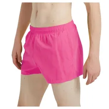 Мужские однотонные хлопковые шорты, шорты для плавания, дышащие боксеры с мешочком, трусы для спортзала, костюмы для серфинга размера плюс, быстросохнущие