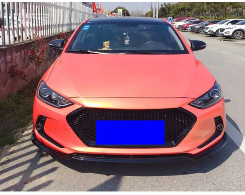Для hyundai Elantra Avante передний бампер для губ нижние вентиляционные решетки и диффузоры защитная пластина спойлер обшивка обшивки