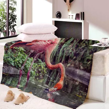 

Super Soft Cozy Velvet Plush Throw Blanket Flamingos Modern Line Art Blanket for Couch Throw Travel Bedspreads Bed Sofa Cover
