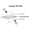 3pcs Clear Soft Film Lens Display Dual Screen Protector Protective Full Cover For SJCAM SJ11 Active/SJ10 Pro Action Sport Camera 4