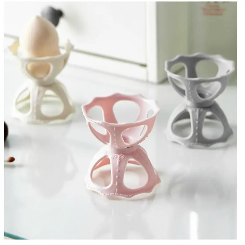 6828 Makeup Egg Puff Storage Rack Cosmetic Egg Shelf Gourd Powder Puff Rack Beauty Tool Makeup Egg Brace