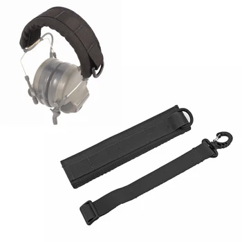 

Tactical Earphone Cover Modular Headset Cover Molle Headband (Without Helmet)- Black