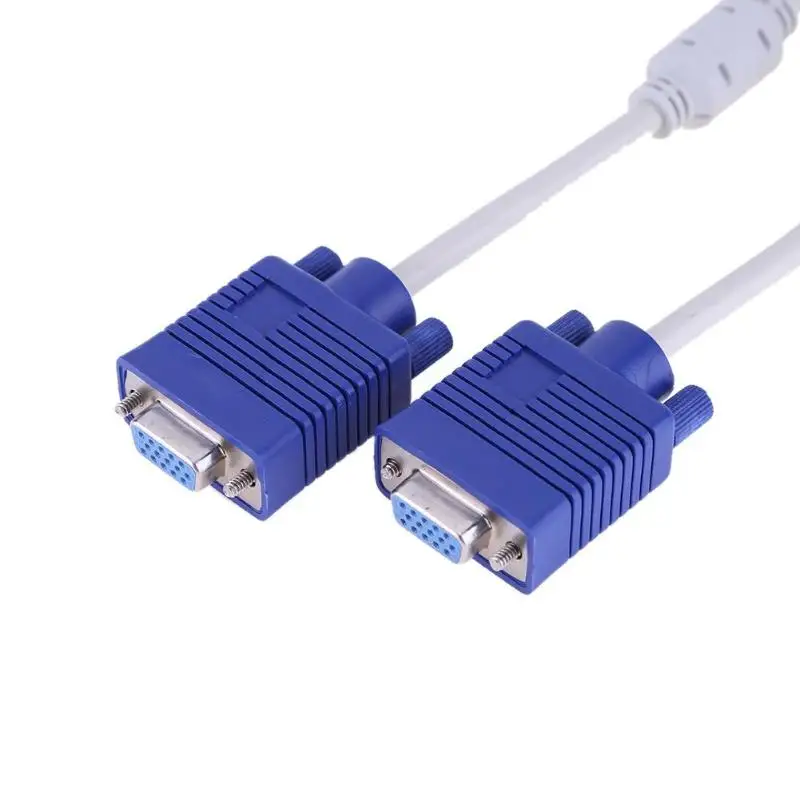 Адаптер с двумя раздельными портами VGA 15Pin гнездовой разъем поддержкой